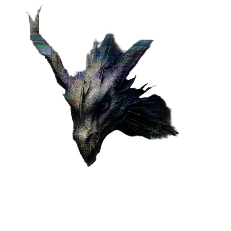 Glitch Dragon Vinyl Car Decal Sticker – Waterproof & UV-Resistant 3.4133333333333336"