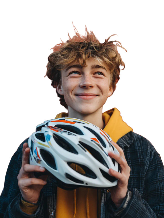 Joyful Teen Contemplation Vinyl Car Decal Sticker – Waterproof & UV-Resistant 8.213333333333333"