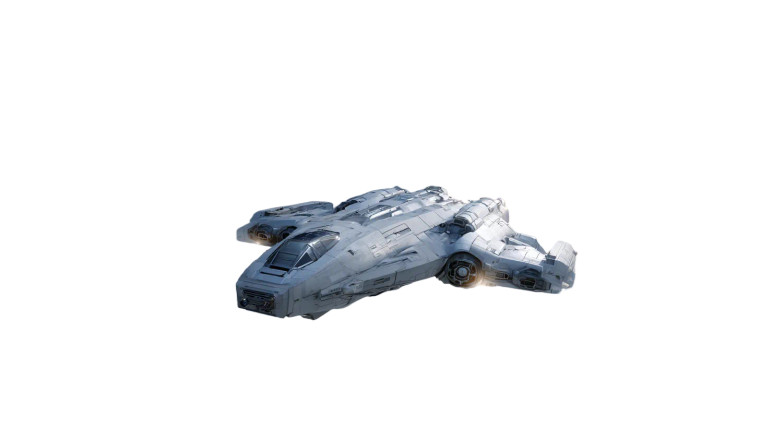 White Spaceship Flying Vinyl Car Decal Sticker – Waterproof & UV-Resistant 5.4