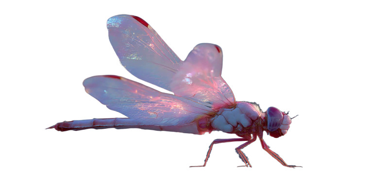 Hyperrealistic Dragonfly Vinyl Car Decal Sticker – Waterproof & UV-Resistant 5.12"
