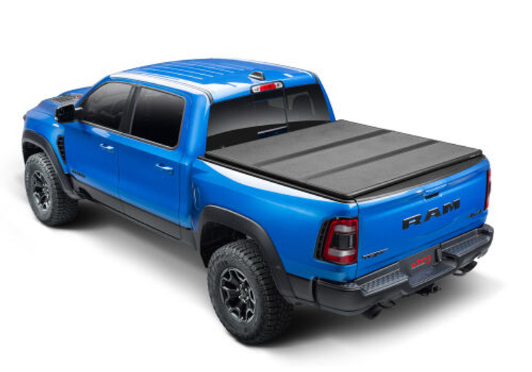 EnduraShield Hard Folding Tonneau Cover | Fits 2009-2023 Dodge Ram 1500 |Secure Rotary Release System | Aircraft-Grade Aluminum Frame