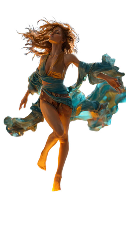 Moonlit Desert Dancer Vinyl Car Decal Sticker – Waterproof & UV-Resistant 4.8533333333333335"