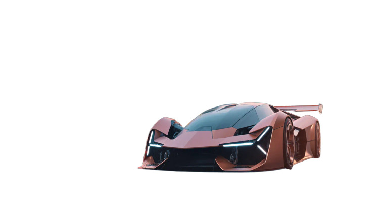 Flying Sports Car V2 Vinyl Car Decal Sticker – Waterproof & UV-Resistant 5.4