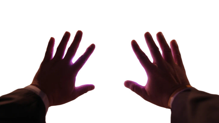 Purple Lightning Hands Vinyl Car Decal Sticker – Waterproof & UV-Resistant 2.72"