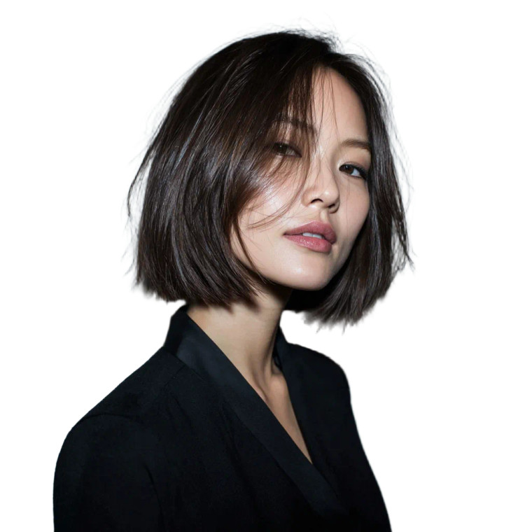 Korean Woman Bob Vinyl Car Decal Sticker – Waterproof & UV-Resistant 6.826666666666667"