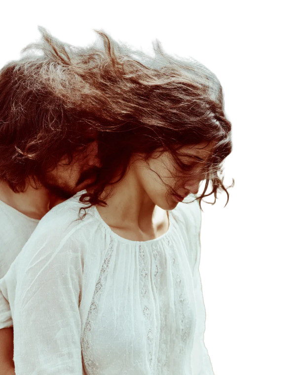 Whimsical Love Moment Vinyl Car Decal Sticker – Waterproof & UV-Resistant 8.0"