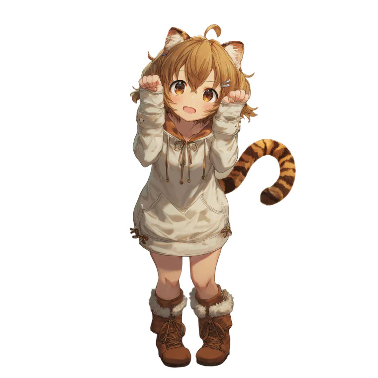 Anime Cat Girl V64 Vinyl Car Decal Sticker – Waterproof & UV-Resistant 6.826666666666667"