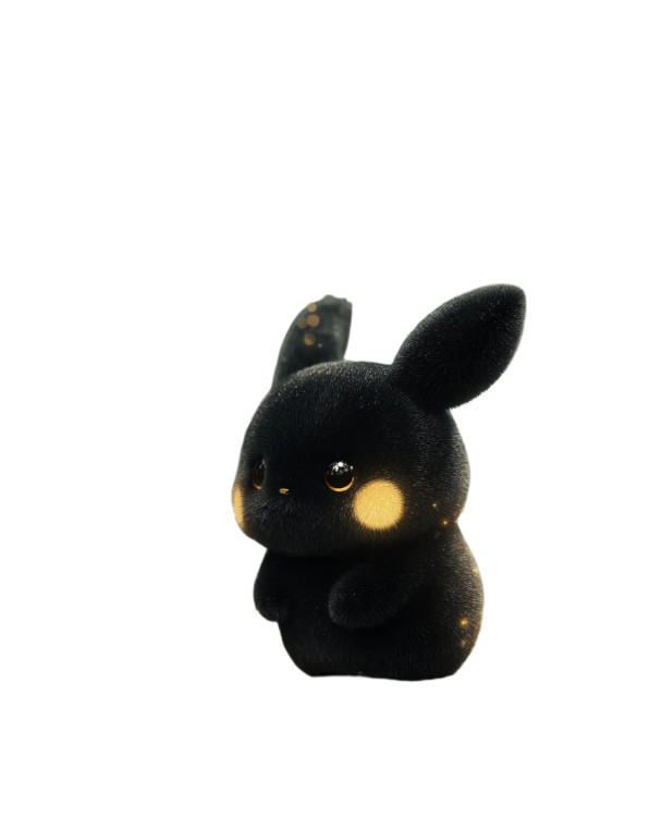 Chibi Black Pikachu Vinyl Car Decal Sticker – Waterproof & UV-Resistant 8.0"