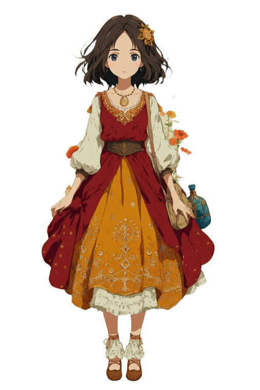 Magical Anime Princess Vinyl Car Decal Sticker – Waterproof & UV-Resistant 8.96"