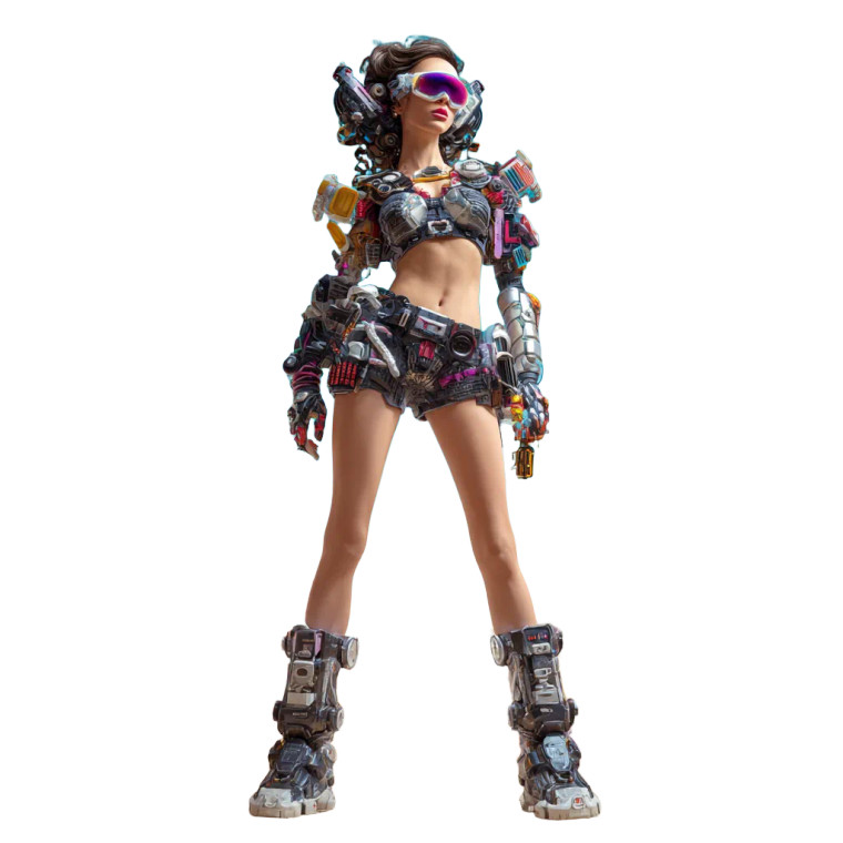 Cyborg Celebrities Vinyl Car Decal Sticker – Waterproof & UV-Resistant 6.826666666666667"