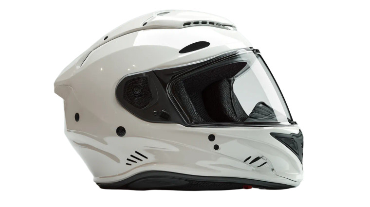 Motorcycle Safety Helmet Vinyl Car Decal Sticker – Waterproof & UV-Resistant 2.72"