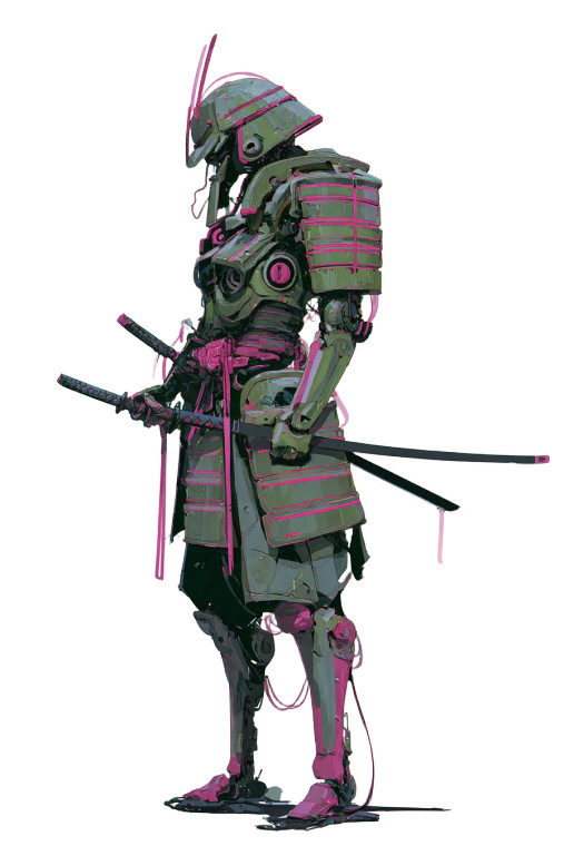 Cyberpunk Samurai V51 Vinyl Car Decal Sticker – Waterproof & UV-Resistant 8.96"