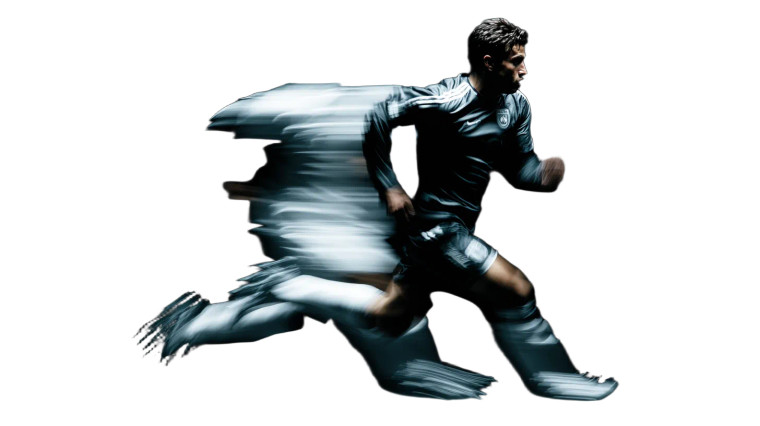 Soccer Motion Blur Vinyl Car Decal Sticker – Waterproof & UV-Resistant 5.4