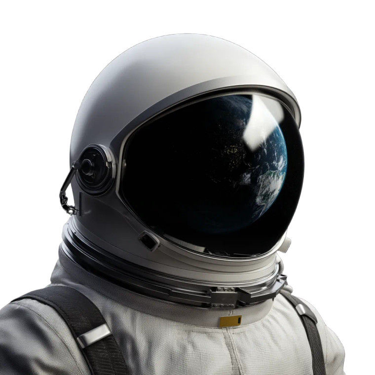 Classic Astronaut Headshot Vinyl Car Decal Sticker – Waterproof & UV-Resistant 3.4133333333333336"