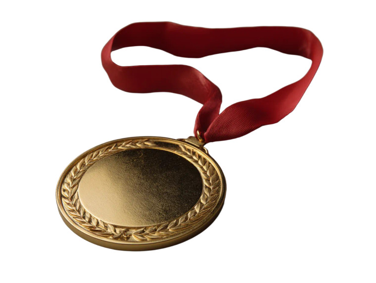 Gold Medal V3 Vinyl Car Decal Sticker – Waterproof & UV-Resistant 6.1866666666666665"