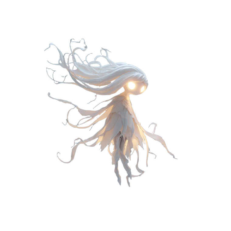 Ghostly Floating Entity V3 Vinyl Car Decal Sticker – Waterproof & UV-Resistant 3.4133333333333336"