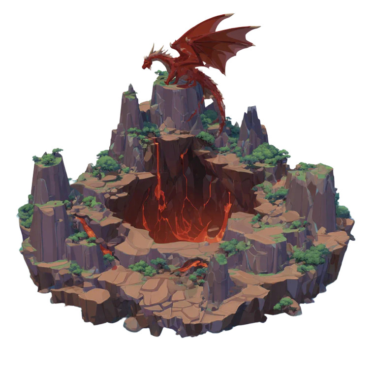 Volcanic Dragon V2 Vinyl Car Decal Sticker – Waterproof & UV-Resistant 6.826666666666667"