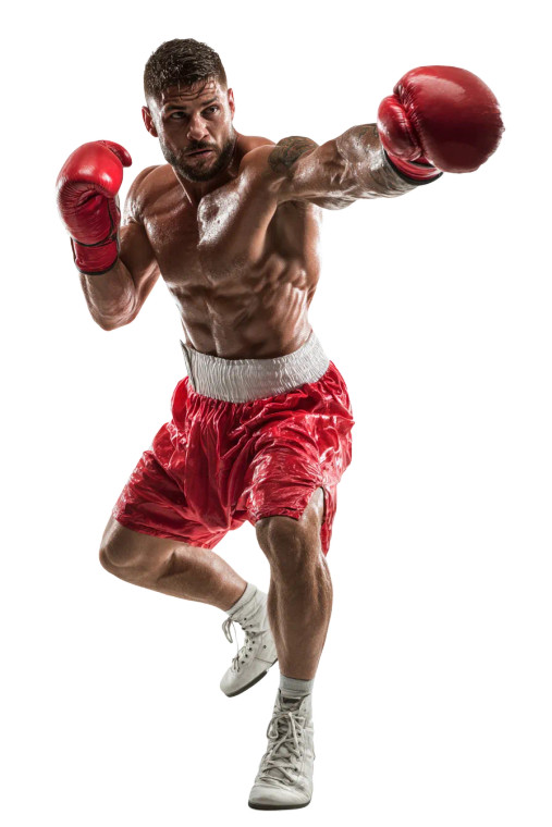 Dynamic Boxer Punch Vinyl Car Decal Sticker – Waterproof & UV-Resistant 8.96"