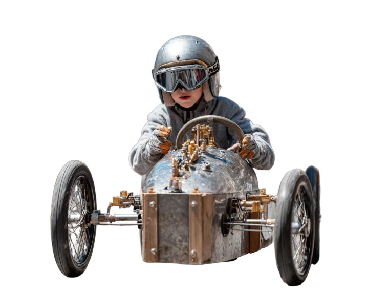 Homemade Soapbox Car Vinyl Car Decal Sticker – Waterproof & UV-Resistant 6.1866666666666665"