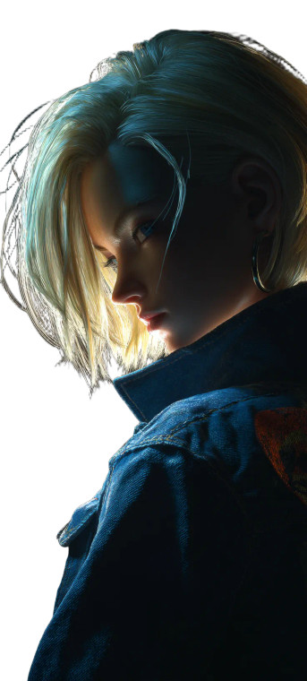 Android 18 Portrait V5 Vinyl Car Decal Sticker – Waterproof & UV-Resistant 5.4