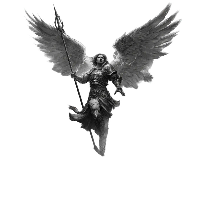 Angel Warrior Tattoo Vinyl Car Decal Sticker – Waterproof & UV-Resistant 3.4133333333333336" Angel Warrior Tattoo Vinyl Car Decal Sticker – Waterproof & UV-Resistant 3.4133333333333336"