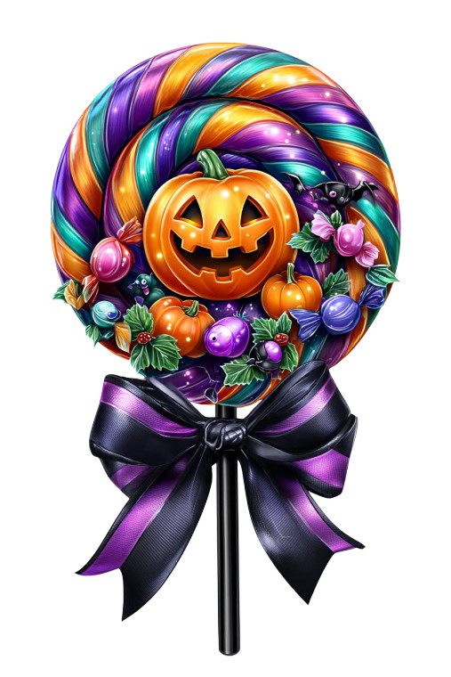 Halloween Lollipop Vinyl Car Decal Sticker – Waterproof & UV-Resistant 4.4