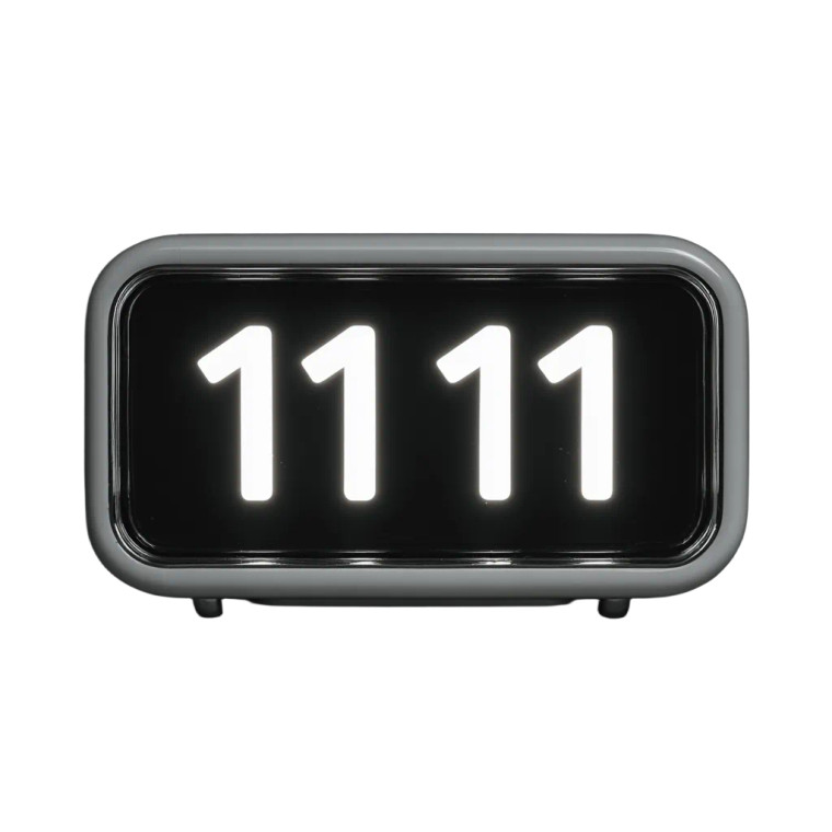 Neon Alarm Clock Vinyl Car Decal Sticker – Waterproof & UV-Resistant 3.4133333333333336"