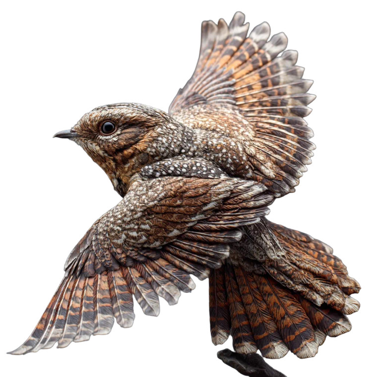 Flying Whippoorwill Vinyl Car Decal Sticker – Waterproof & UV-Resistant 3.4133333333333336"