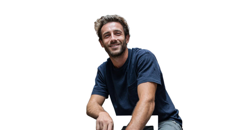 Smiling Warehouse Worker V2 Vinyl Car Decal Sticker – Waterproof & UV-Resistant 5.4