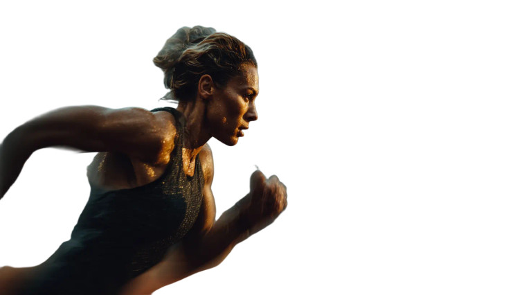 Sprinting Ghostly Blur Vinyl Car Decal Sticker – Waterproof & UV-Resistant 5.4