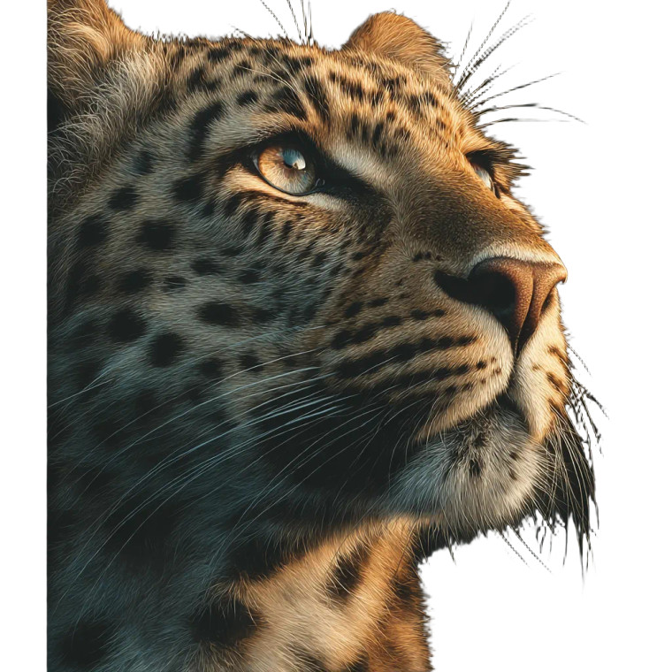 Majestic Leopard Portrait Vinyl Car Decal Sticker – Waterproof & UV-Resistant 3.4133333333333336" Majestic Leopard Portrait Vinyl Car Decal Sticker – Waterproof & UV-Resistant 3.4133333333333336"