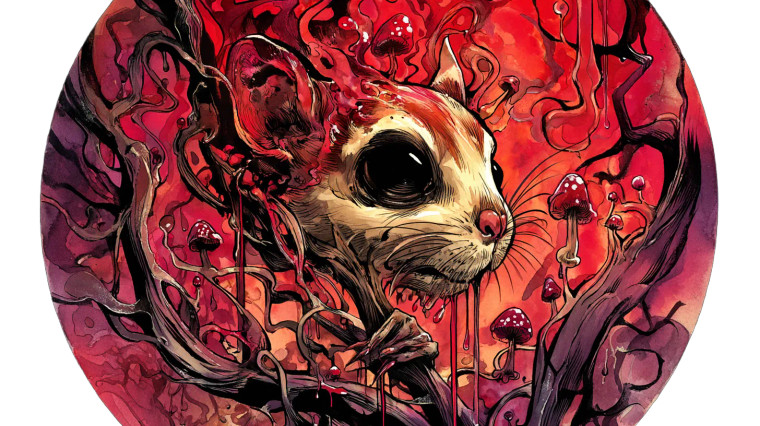 Golden Horror Gerbil Vinyl Car Decal Sticker – Waterproof & UV-Resistant 5.4