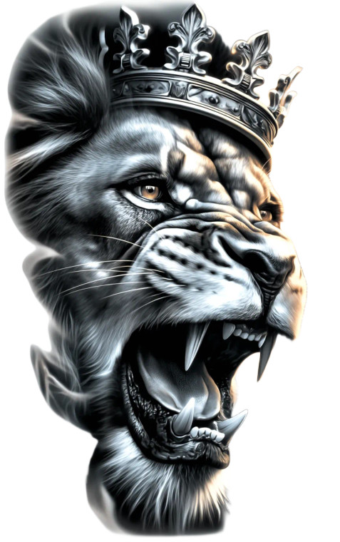 Lion King Tattoo Vinyl Car Decal Sticker – Waterproof & UV-Resistant 4.586666666666667"