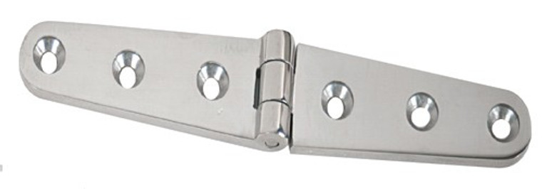 Marine Series Boat Door Hinge | 6 Inch Strap Hinge | Stainless Steel Silver Finish