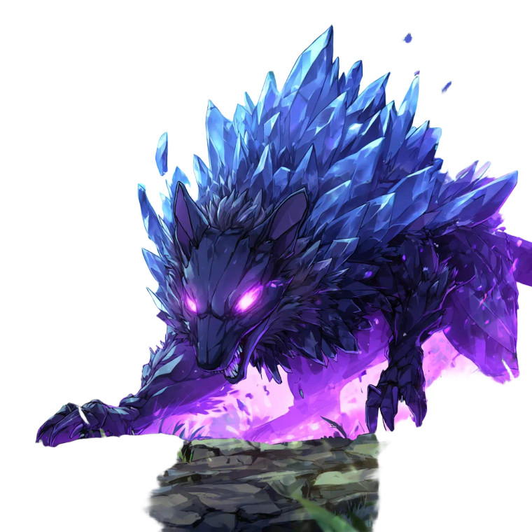 Crystal Rat Monster Vinyl Car Decal Sticker – Waterproof & UV-Resistant 3.4133333333333336"