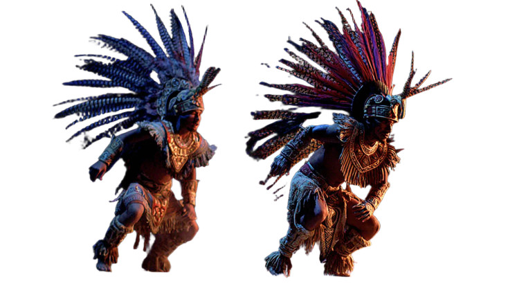 Aztec Ritual Dancers Vinyl Car Decal Sticker – Waterproof & UV-Resistant 5.4