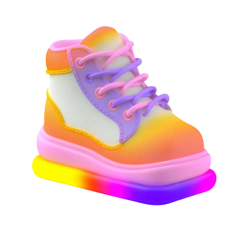 Rainbow Youth Sneaker Vinyl Car Decal Sticker – Waterproof & UV-Resistant 6.826666666666667"