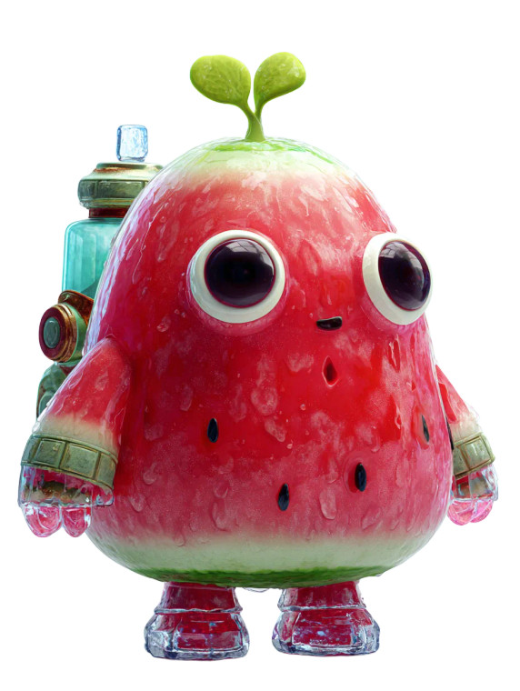 Watermelon Monster V2 Vinyl Car Decal Sticker – Waterproof & UV-Resistant 4.1066666666666665"