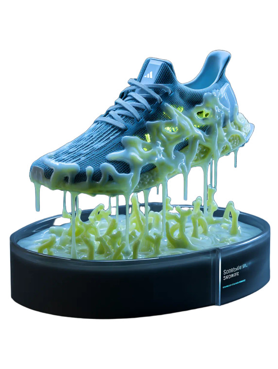 Bioluminescent Sneaker Vinyl Car Decal Sticker – Waterproof & UV-Resistant 4.1066666666666665"