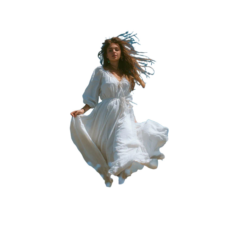 Joyful Woman Running Vinyl Car Decal Sticker – Waterproof & UV-Resistant 3.4133333333333336"