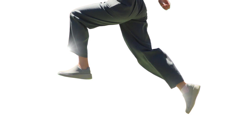 Jumping Between Platforms Vinyl Car Decal Sticker – Waterproof & UV-Resistant 5.12"