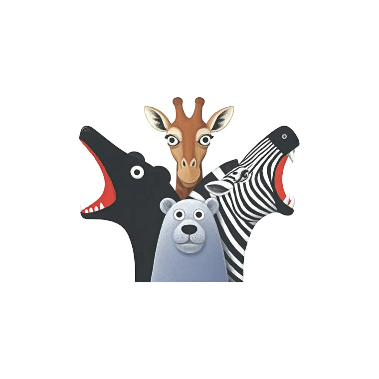 Angry Zoo Animals V4 Vinyl Car Decal Sticker – Waterproof & UV-Resistant 6.826666666666667"