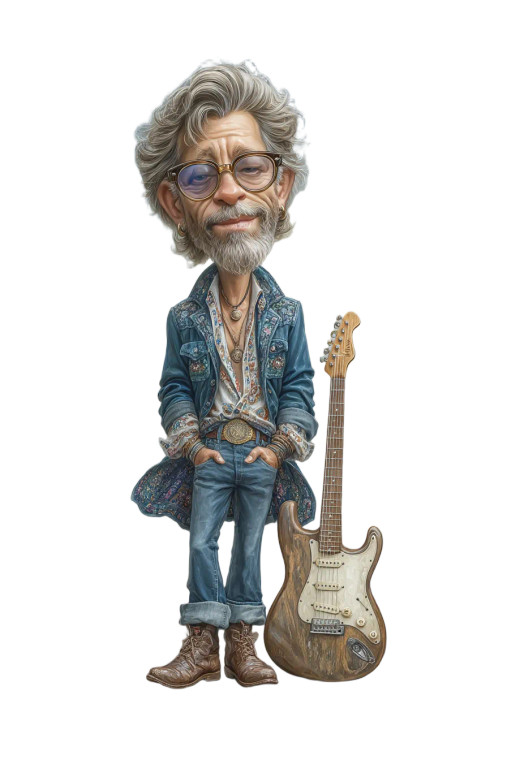 Cool Clapton Caricature Vinyl Car Decal Sticker – Waterproof & UV-Resistant 4.4