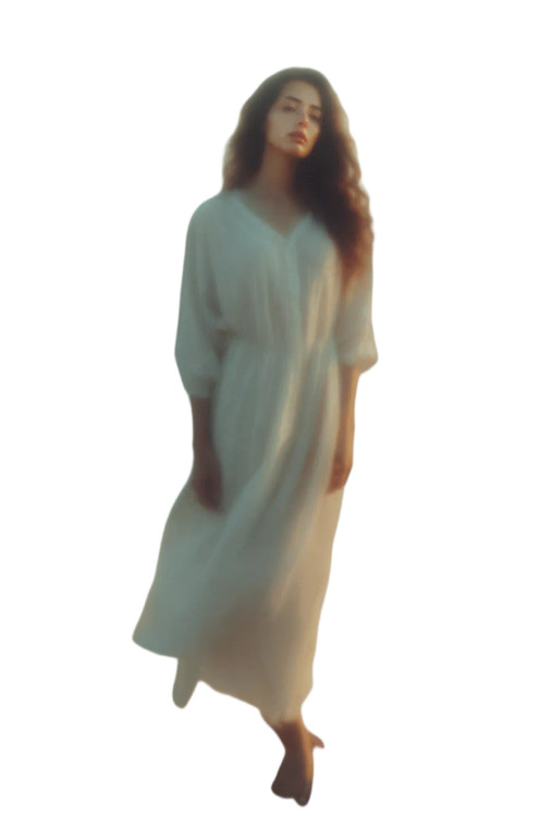 Graceful Woman Dunes Vinyl Car Decal Sticker – Waterproof & UV-Resistant 8.96"