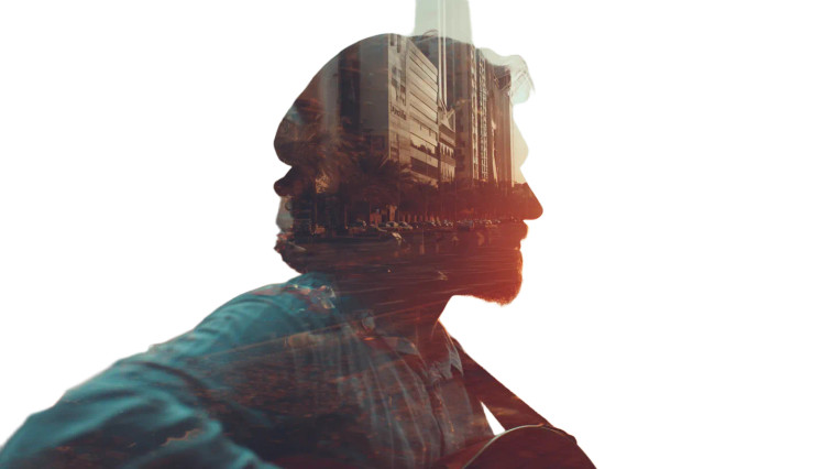 Emirati Guitarist Vinyl Car Decal Sticker – Waterproof & UV-Resistant 2.72"