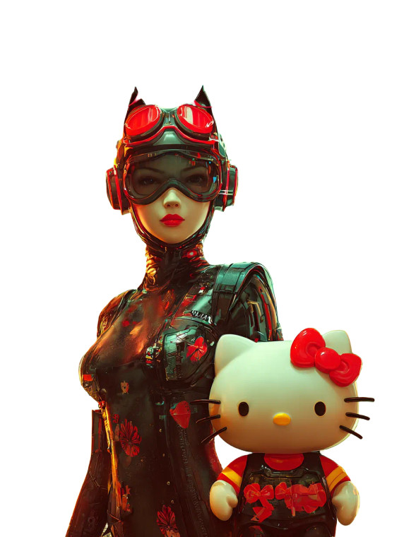 Futuristic Vogue Cover V2 Vinyl Car Decal Sticker – Waterproof & UV-Resistant 4.1066666666666665"