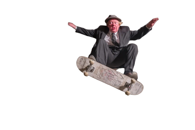 Acrobatic Skateboard Trick Vinyl Car Decal Sticker – Waterproof & UV-Resistant 2.986666666666667"