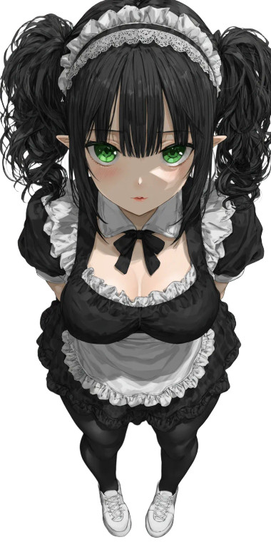 Anime Elf Maid Vinyl Car Decal Sticker – Waterproof & UV-Resistant 10.2