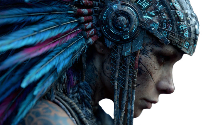 Cyberpunk Tribal Warrior Vinyl Car Decal Sticker – Waterproof & UV-Resistant 2.72"