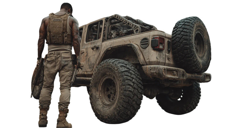 Action Hero Standoff V2 Vinyl Car Decal Sticker – Waterproof & UV-Resistant 2.72"